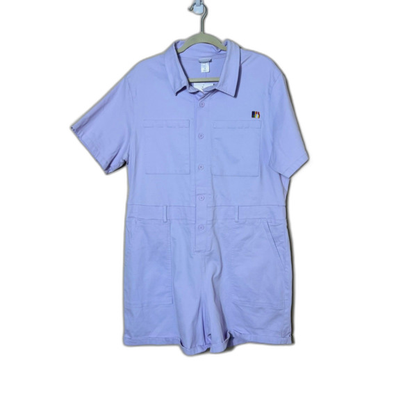 NWT Target Pride Unisex Boilersuit Romper Lavender XL Cotton Twill Utility - Picture 1 of 8